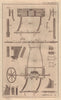 The Drill-plough, by Tull. Science. Farming. GENTS MAG 1764 old antique print