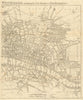 [City of London] & Westminster… East sheet. Southwark. GENTS MAG 1764 old map