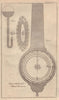 A Wheel Barometer. Science. Engineering. GENTS MAG 1765 old antique print