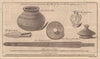 Isle of Ely Antiquities. Urn Glass Vase spearhead Umbo Shield Sword 1766 print