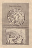 Painting found in the Ruins of Herculaneum. Judgment of Paris. Brass medal 1773