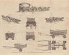 Sharp's Rolling Carriages. Transport. GENTS MAG 1773 old antique print picture