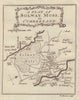A Plan of Solway Moss in Cumberland. Longtown, Cumbria. BOWEN 1779 old map