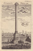 Pompey's Pillar and part of Alexandria. Coin of Tonquin. Tonkin, Vietnam 1781
