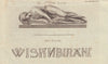 St. Cecilia recumbent. Dish inscription. William Bickerstaffe 1783 old print