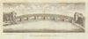 The Empress Maud's Bridge at Rouen. Seine-Maritime. GENTS MAG 1783 old print