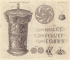 Gold Cup at Oriel College, Oxford. GENTS MAG 1784 antique print picture