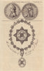 The Star & Collar of St Patrick. The Royal Society's Medal of Captain Cook 1784