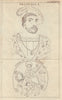 Francois I of France. St Martin & the Beggar painting on Glass at Oxford 1784