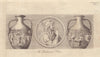 The Barberini or Portland Vase. Roman pottery. Decorative. GENTS MAG 1786