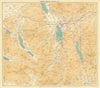 ENGLISH LAKE DISTRICT. Derwentwater Scafell Keswick Grasmere WARD LOCK 1934 map