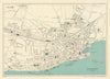 FOLKESTONE vintage tourist town city plan. Kent. WARD LOCK 1924 old map