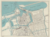 CALAIS vintage tourist town city plan. Pas-de-Calais. WARD LOCK 1924 old map