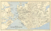 PORTSMOUTH vintage tourist town city plan. Southsea Gosport. WARD LOCK 1947 map