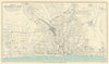 BRIGHTON & HOVE vintage town/city plan. Sussex. WARD LOCK 1910 old antique map