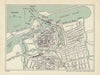 CALAIS vintage tourist town city plan. Pas-de-Calais. WARD LOCK 1912 old map