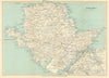 ANGLESEY. Menai Strait Holyhead Bangor Beaumaris Caernarvon. WARD LOCK 1913 map