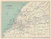 CLEVEDON vintage tourist city town plan. Somerset. WARD LOCK 1912 old map