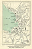 OBAN vintage tourist town city plan. Scotland. WARD LOCK 1930 old vintage map