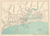 RAMSEY vintage town/city plan. Isle of Man. WARD LOCK 1921 old antique map
