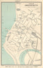 ABERYSTWYTH vintage town/city plan. Wales. WARD LOCK 1919 old antique map