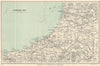 NORTH CENTRAL WALES. Ellesmere Bala Llangollen Wrexham Oswestry 1950 old map