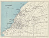 CLEVEDON vintage tourist city town plan. Somerset. WARD LOCK 1955 old map