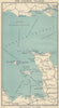 Ferry routes to the CHANNEL ISLANDS. Jersey Guernsey. WARD LOCK 1934 old map