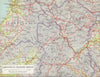 Central Wales. Aberystwyth Rhayader Brecon Presteigne. WARD LOCK 1966 old map