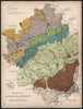 MIDDLESEX HERTFORDSHIRE BEDFORDSHIRE & BUCKS Geological. STANFORD 1907 old map