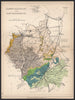 CAMBRIDGESHIRE AND HUNTINGDONSHIRE Geological map. STANFORD 1907 old