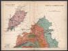 CUMBRIA North Cumberland; Inset Isle of Man. Geological map. STANFORD 1907