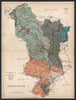 DERBYSHIRE Geological map. STANFORD 1907 old antique vintage plan chart