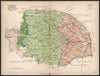 NORFOLK Geological map. STANFORD 1907 old antique vintage plan chart