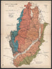 NOTTINGHAMSHIRE Geological map. STANFORD 1907 old antique plan chart