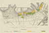 BURGUNDY BOURGOGNE VINEYARD MAP Dijon Larrey Chenôve Marsannay-Côte RODIER 1920