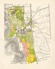 BURGUNDY BOURGOGNE VINEYARD MAP Côte de Nuits - Gevrey-Chambertin RODIER 1948