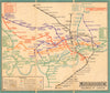 LONDON UNDERGROUND tube map plan diagram. Cockfosters extension. STINGEMORE 1931