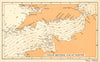 English Channel currents 1 hour before high water at Dover. ADMIRALTY 1943 map