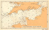 English Channel currents 1 hour before high water at Dover. ADMIRALTY 1943 map