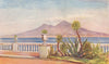 NAPOLI. 'The Villa Gallotti, Posillipo' by Augustine Fitzgerald. Naples 1904