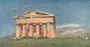 NAPOLI. 'The Temple of Poseidon, Paestum' by Augustine Fitzgerald. Naples 1904
