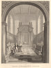 Chapel, St Katharine's College, Cambridge. LE KEUX 1841 old antique print