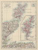 MORAY FIRTH. Caithness Elgin Shetlands Orkneys. Scotland. JOHNSTON 1910 map