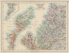 HEBRIDES. Skye Harris Lewis Uist Cromarty Highlands Scotland. JOHNSTON 1910 map