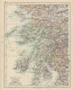 ARGYLLSHIRE. South West Scotland. Bute Arran Dumbarton. JOHNSTON 1910 old map