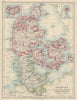 DENMARK SLESVIG-HOLSTEN. Prussian Schleswig-Holstein. JOHNSTON 1910 old map