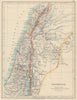 PALESTINE. Galilee Samaria Judea Perea Phoenicia Decapolis. JOHNSTON 1910 map
