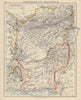 AFGHANISTAN & BALUCHISTAN. Kabul. British Baluchistan (pink). Pakistan  1910 map