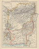 AFGHANISTAN & BALUCHISTAN. Kabul. British Baluchistan (pink). Pakistan  1910 map